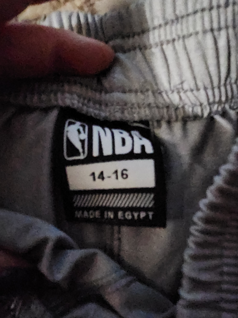 NBA Gray Athletic Shorts with Red Logo - Picture 4 of 8